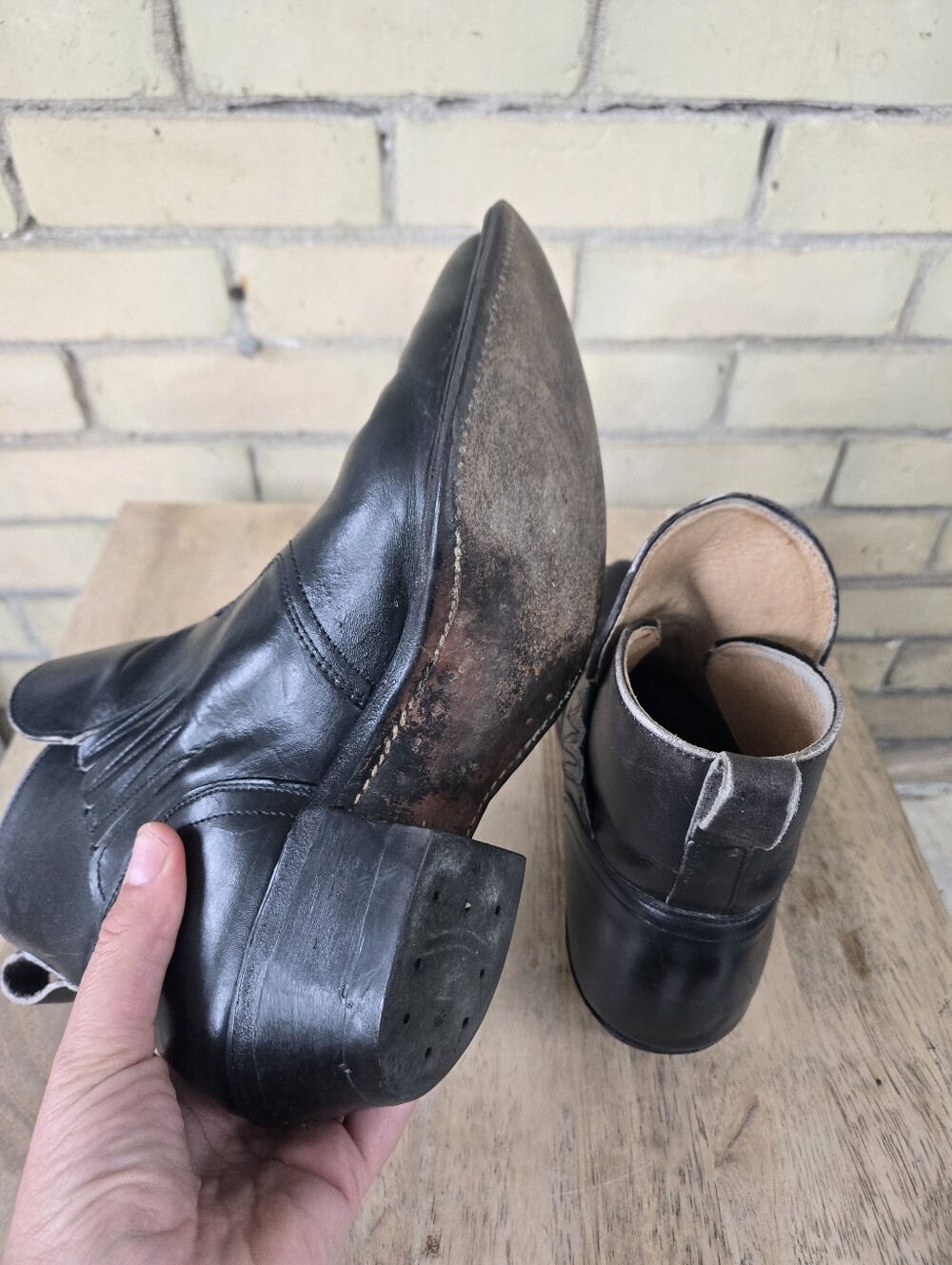 Boulet Western Ankle Boots - Picture 7 of 8